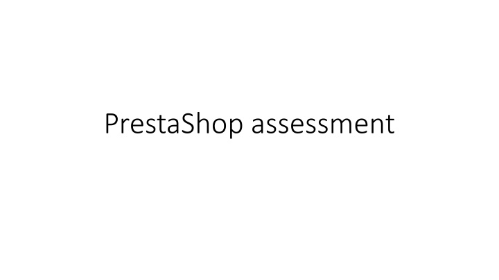 prestashop assessment n.w
