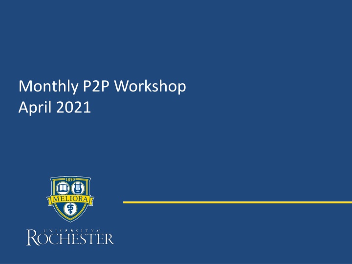 monthly p2p workshop april 2021 n.w