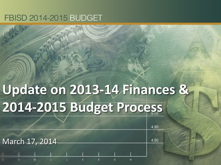 update on 2013 14 finances 2014 2015 budget n.w