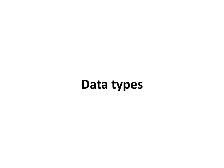 data types n.w