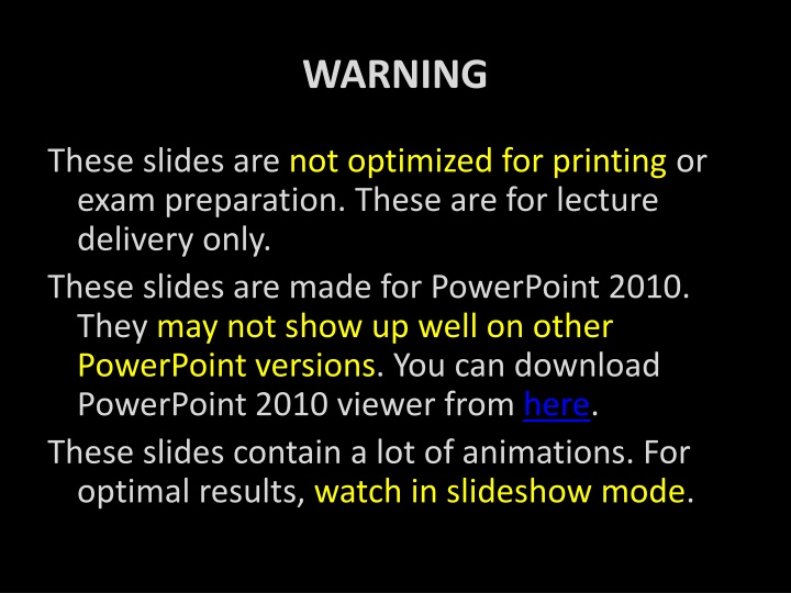 warning n.w