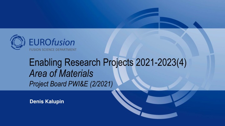 fusion science department enabling research n.w