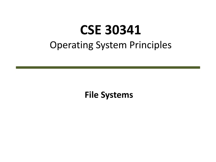 cse 30341 operating system principles n.w