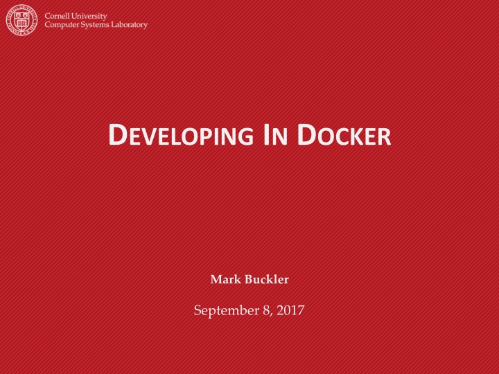 d eveloping i n d ocker n.w
