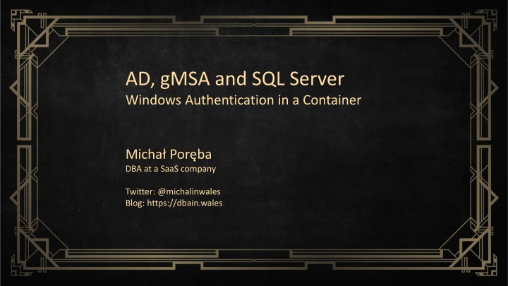 ad gmsa and sql server windows authentication n.w