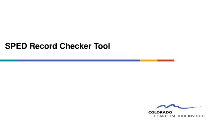sped record checker tool n.w