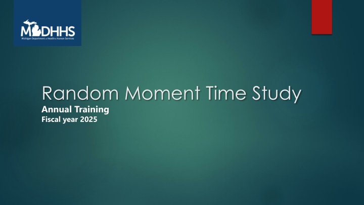 Random Moment Time Study: MDHHS Staffing and Funding Overview