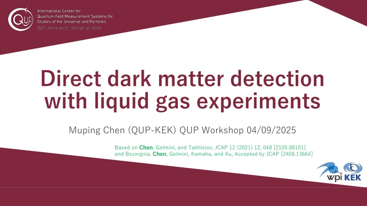 direct dark matter detection with liquid n.w