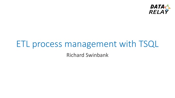 etl process management with tsql n.w