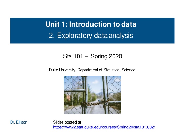 unit 1 introduction todata 2 exploratory n.w