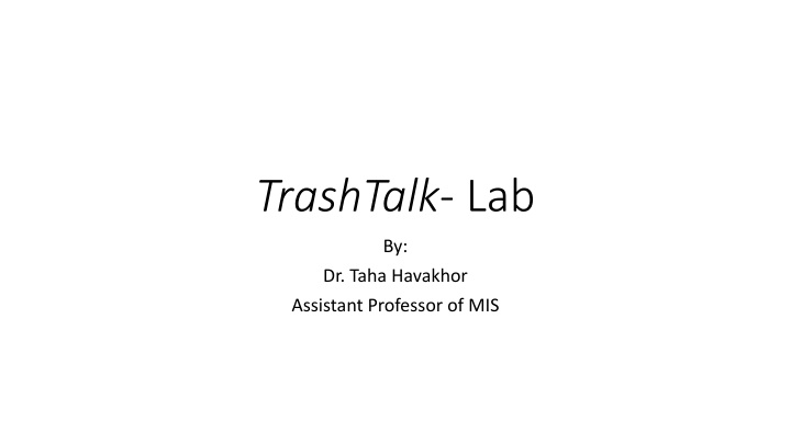 trashtalk lab n.w