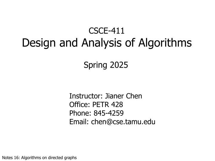csce 411 n.w