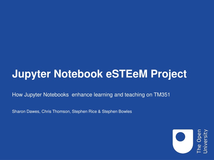 jupyter notebook esteem project n.w