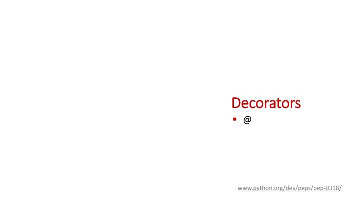decorators decorators @ n.w