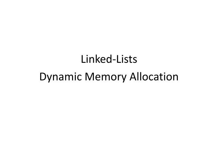 linked lists n.w