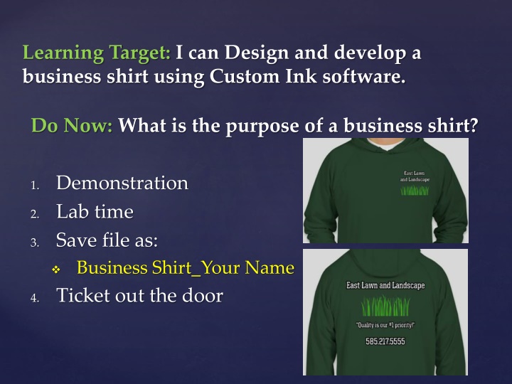 learning target i can design and develop n.w