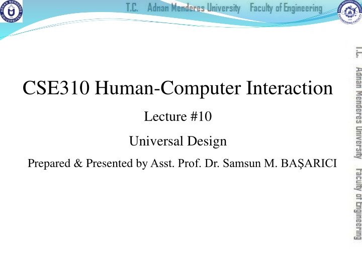 cse310 human computer interaction n.w