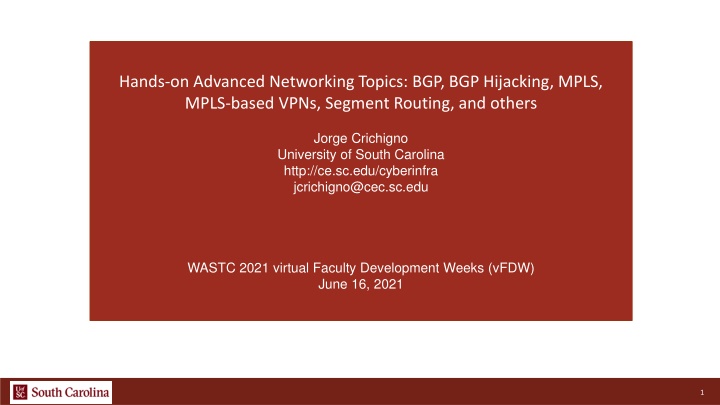 hands on advanced networking topics n.w