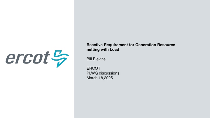 reactive requirement for generation resource n.w