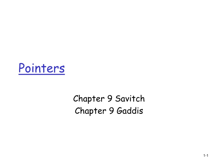 pointers n.w
