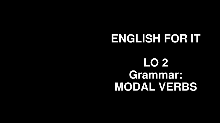 english for it n.w