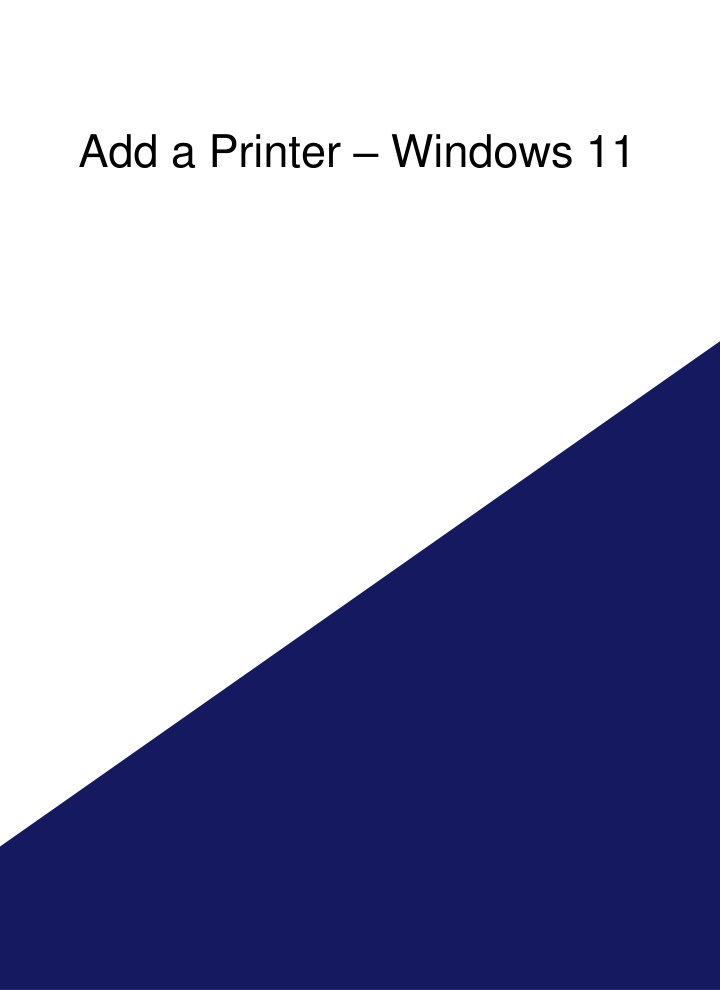 add a printer windows 11 n.w
