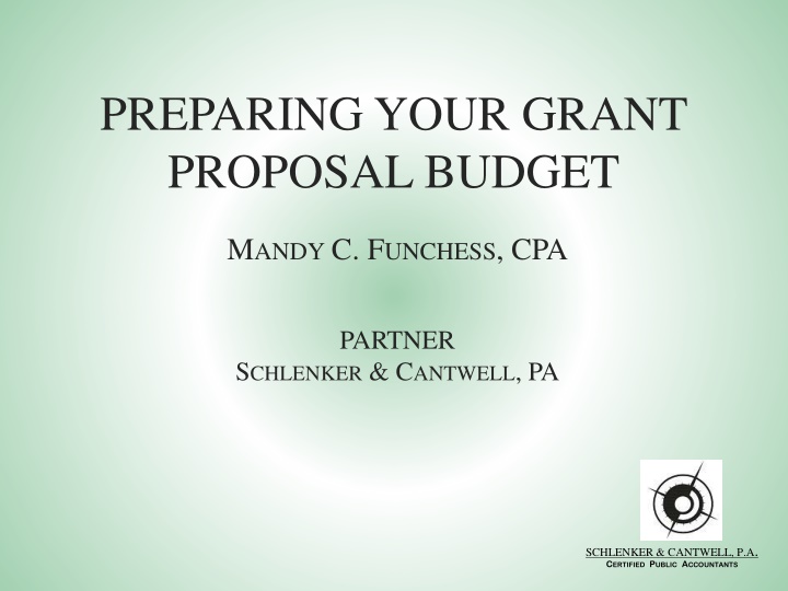 preparing your grant proposal budget n.w
