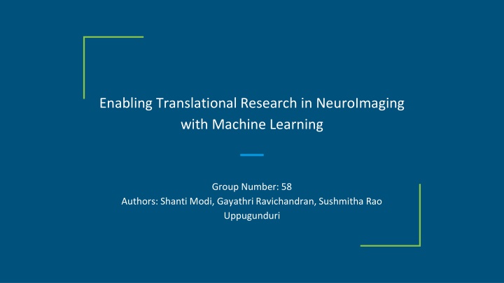 enabling translational research in neuroimaging n.w