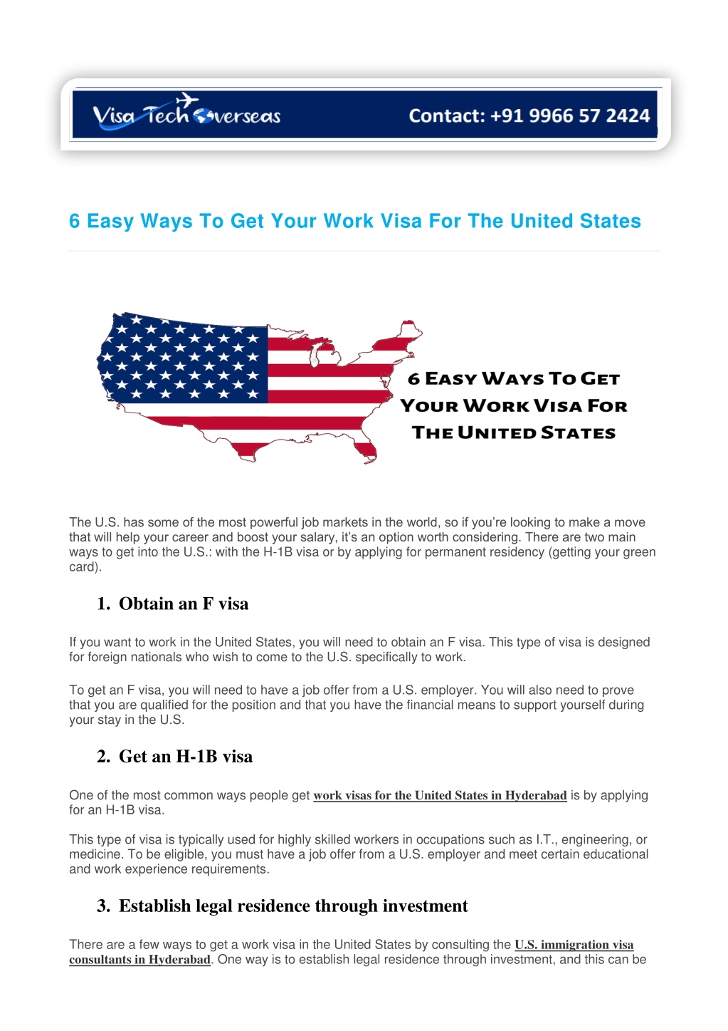 6 easy ways to get your work visa for the united l.w