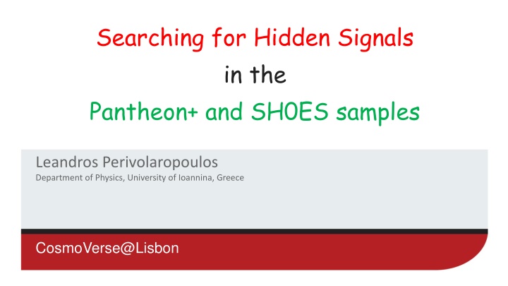 Searching for Hidden Signals in Pantheon Sample