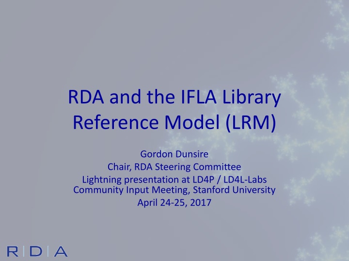 rda and the ifla library reference model lrm n.w