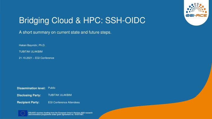 bridging cloud hpc ssh oidc n.w