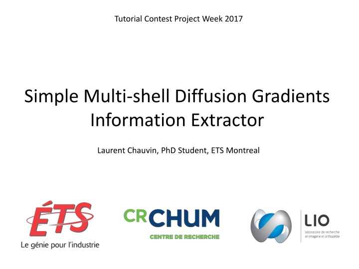 Simple Gradient Information Extraction for Diffusion Gradients