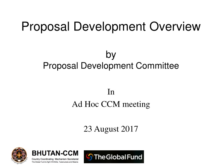 proposal development overview n.w