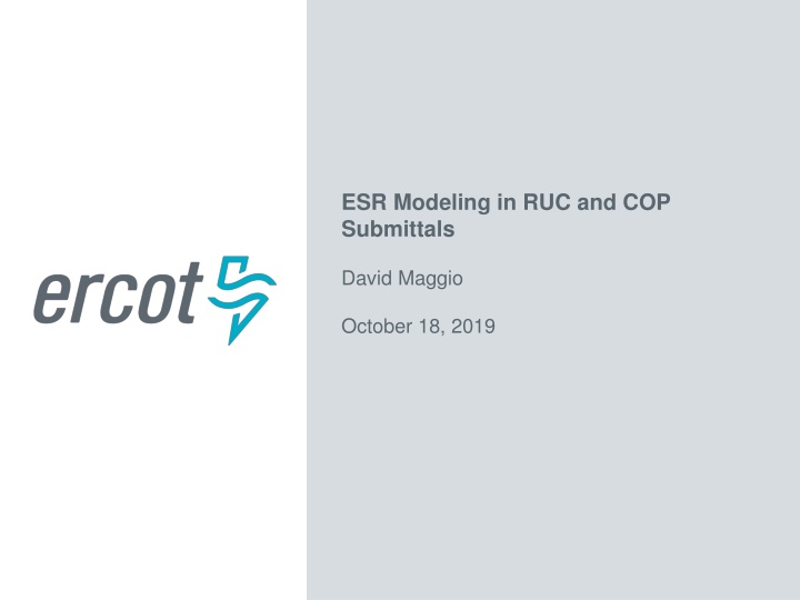 esr modeling in ruc and cop submittals n.w