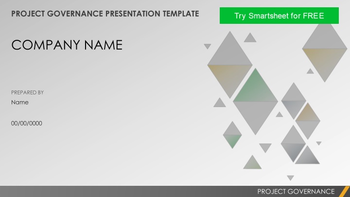 project governance presentation template n.w
