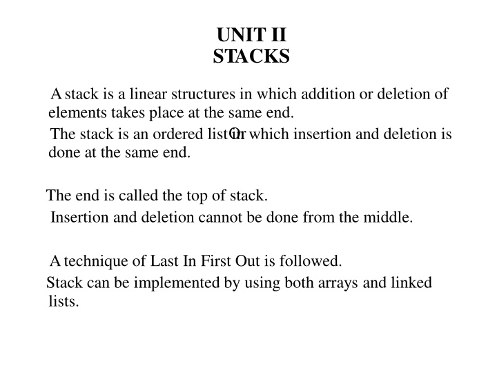 unit ii stacks n.w