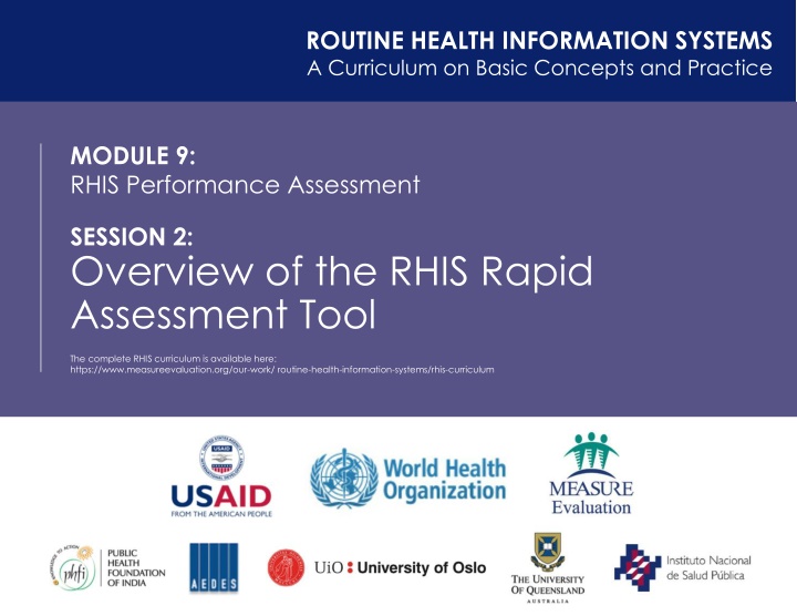 routine health information systems a curriculum n.w