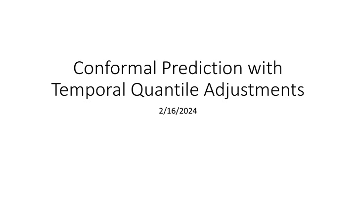 conformal prediction with temporal quantile n.w