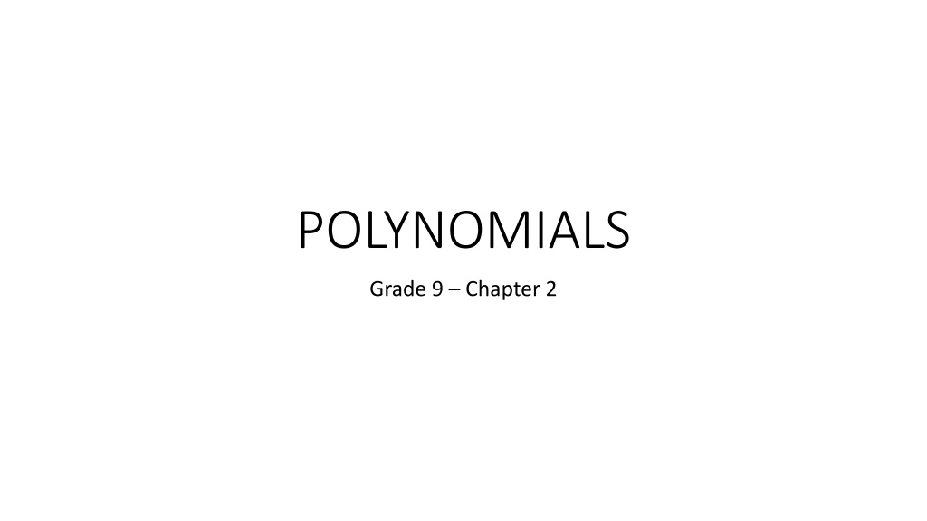 polynomials n.w