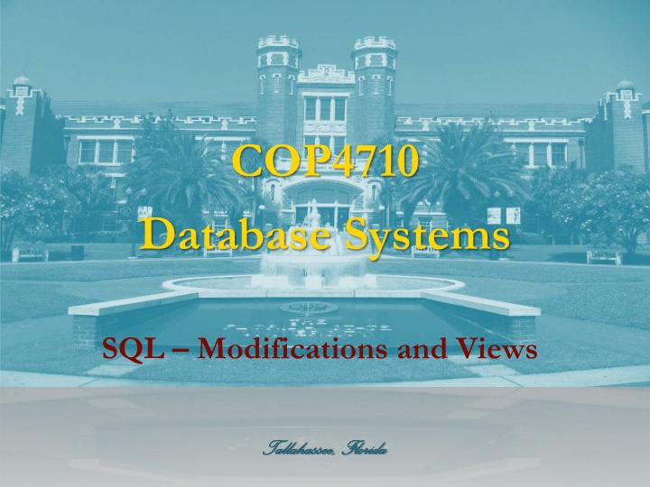 cop4710 database systems n.w