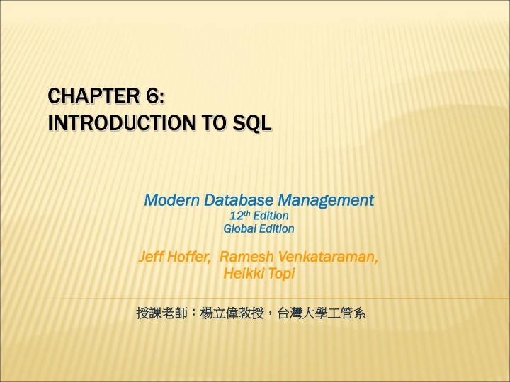 chapter 6 introduction to sql n.w