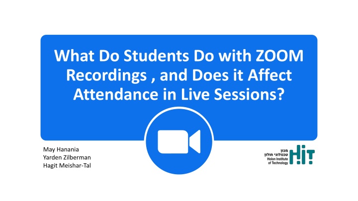 what do students do with zoom recordings and does n.w
