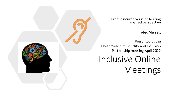 from a neurodiverse or hearing impaired n.w
