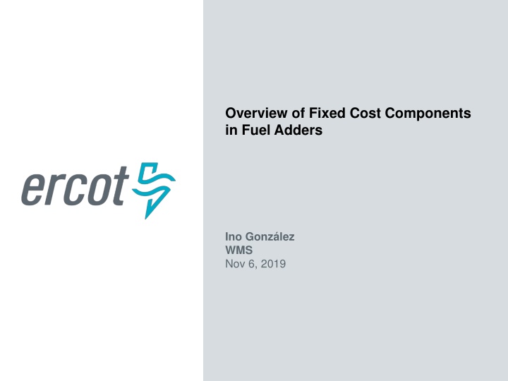 overview of fixed cost components in fuel adders n.w