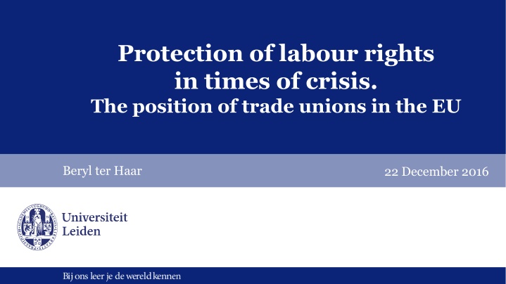 protection of labour rights in times of crisis n.w