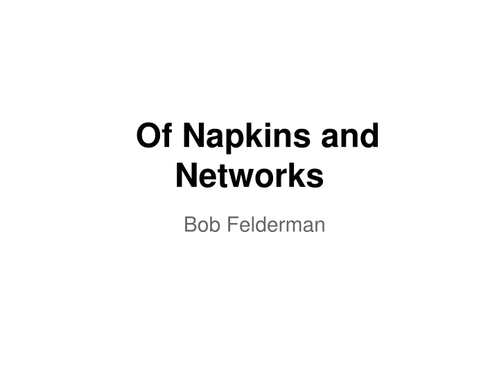 of napkins and networks n.w