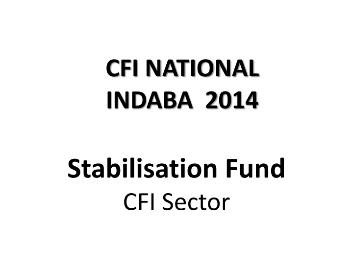 cfi national indaba 2014 n.w