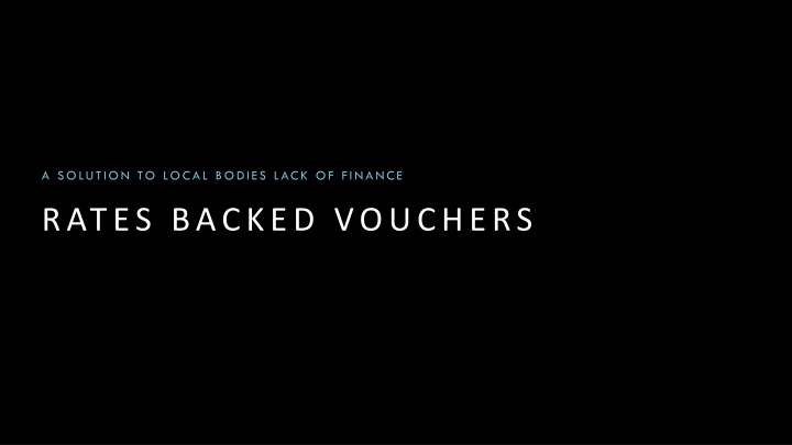a solution to local bodies lack of finance n.w