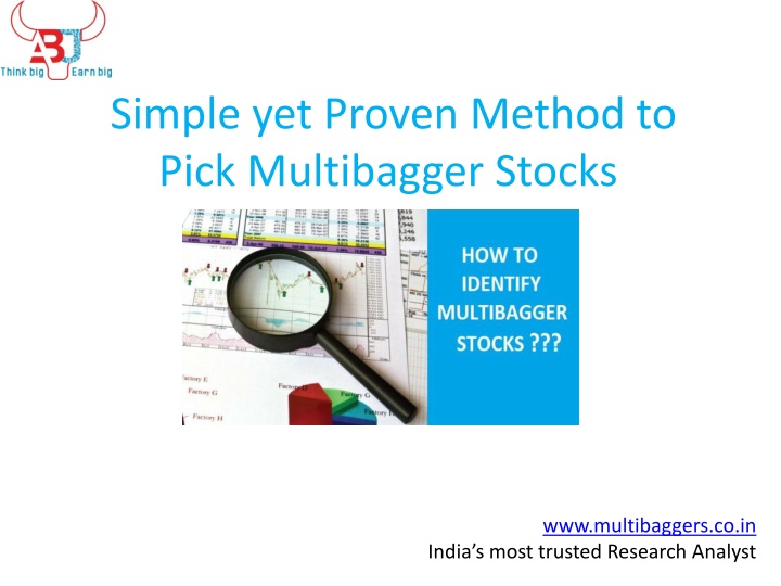 simple yet proven method to pick multibagger n.w